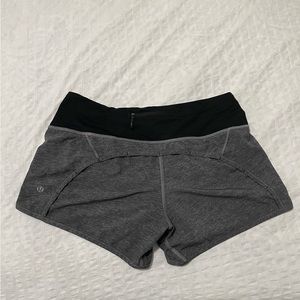 Lululemon Grey Speed Up Shorts